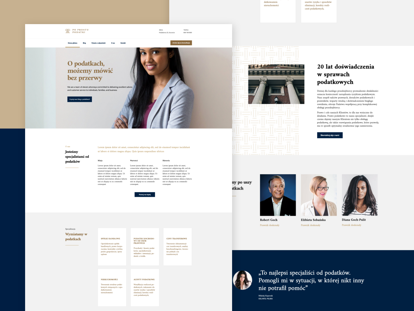 tax-consultants-website-by-pawe-kopci-ski-on-dribbble