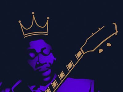BB King bb king blues illustration illustrator portrait vector vector illustration