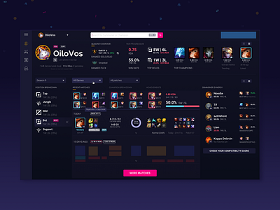 HOTS Builds App by Offdesignarea on Dribbble
