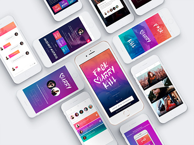 F*ck, Marry, Kill app appdesign artdirection iphone mobile mockup ui uidesign ux