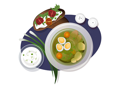 CCB2EBCF 7B01 4B58 8992 55B841EFFAC0 art iluustration soup vectorart