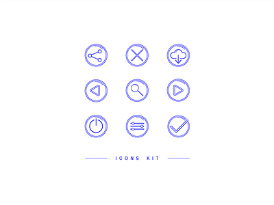 Serious icons blue design e learning game graphic icons internship kit serious ui work