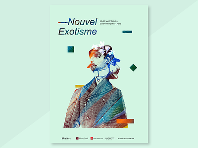 Nouvel Exotisme affiche concours design etapes exotisme graphic nouvel