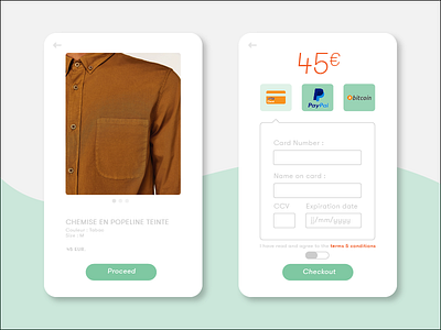 Daily UI challenge #02 — Credit Card Checkout card challenge credit daily design experience graphic mobile ui