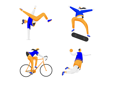 Olympic Dance 2d dance flat illustration illustrator minimal sport vector