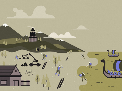 Viking Game 2d design game app illustration illustrator minimal ux ui design viking