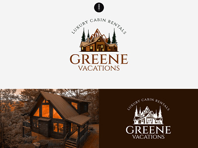 Greene Vacations Logo 02 cabin cabin logo home logo logo design mountain logo