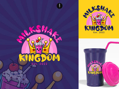 Milkshake Kingdom kingdom kingdom logo milkshake logo