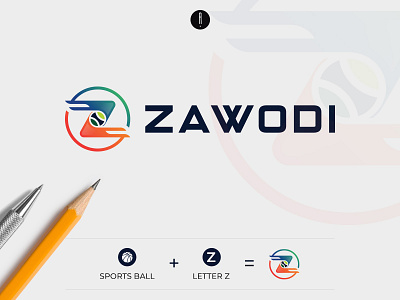 Zawodi ball logo branding coporate logo logo design sports logo vector z logo