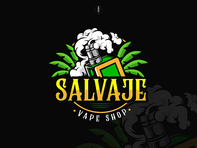 Salvaje Vape Shop branding coporate jungle logo jungle theme logo logo logo design vape logo vector