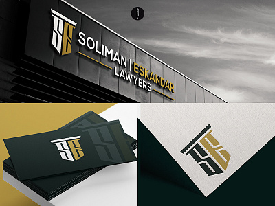 Soliman Eskandar Lawyers branding coporate law logo lawyer logo logo logo design vector