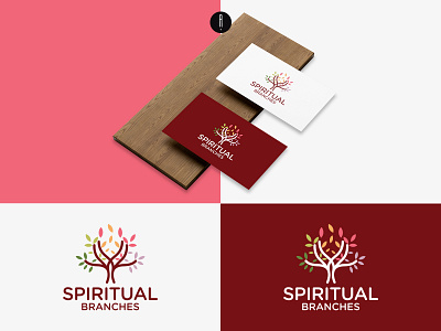 Spiritual Branches branches branches logo branding coporate illustration logo logo design tree logo vector