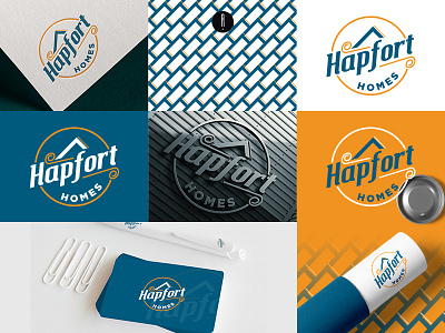 Hapfort Homes branding coporate home logo logo logo design real estate logo vector