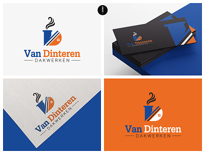 Van Dinteren branding coporate design home logo illustration initial logo logo logo design real estate logo typography vector wordmark logo