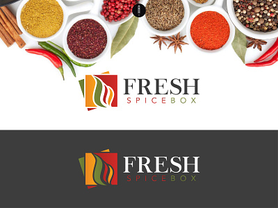 Fresh Spice Box branding coporate design fire logo illustration logo logo design spice logo typography vector