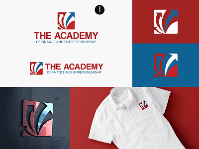 The Academy of Finance and Entrepreneurship branding coporate entrepreneurship logo finance logo illustration logo logo design vector