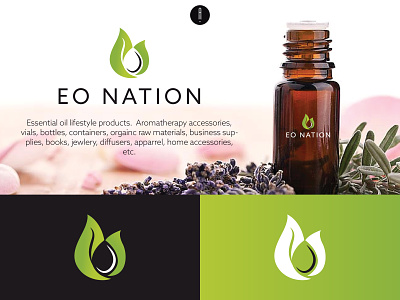 Eo Nation branding coporate leaf logo leave logo logo logo design oil logo vector
