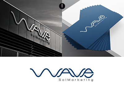 Wave SolMarketing branding coporate logo logo design marketing logo vector wave logo