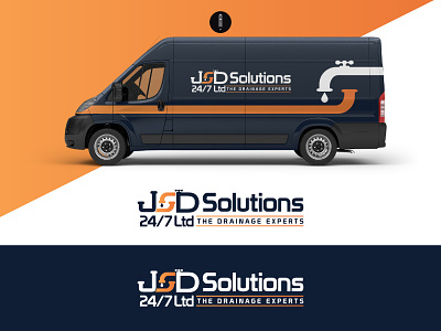 JSD Solutions branding coporate design illustration logo logo design plumbing logo typography vector