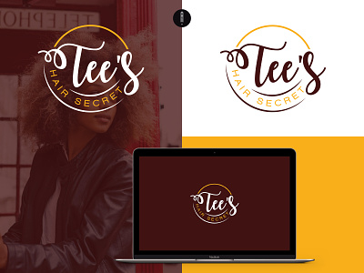 Tee's Hair Secret branding coporate design hair logo illustration logo logo design typography vector