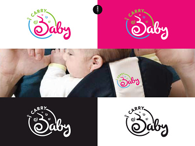 I Carry Baby baby logo branding coporate illustration logo logo design typography vector