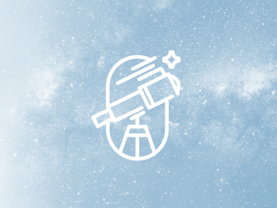 Shoot for the stars telescope logo space logo space star solar telescope branding mark icon logo solar system