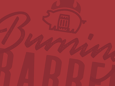 Burning Barrel Logo Exploration barbecue barbecue branding barbecue logo barrel branding fire logo pig pig logo