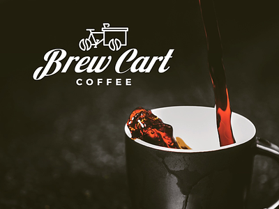 Brew Cart Coffee Logo brand identity branding cart coffee coffee branding coffee logo identity logo logo design