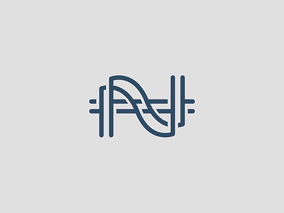 NH Monogram Mark branding h mark logo logo design mark modern logo monogram monogram logo n mark nh