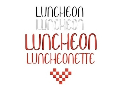 Luncheon Font font font design graphic design hand lettering lettering typography