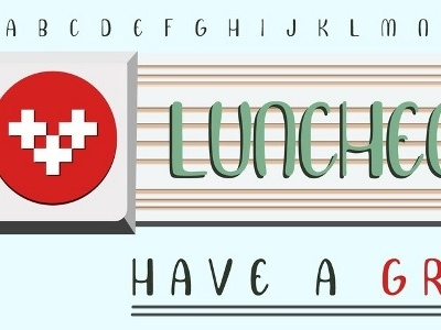 Luncheon Font Banner