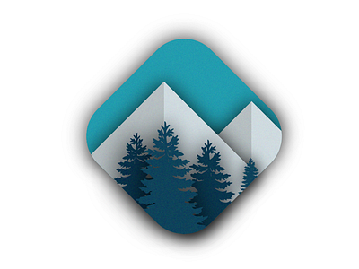 Snow peaks art design digital icon illustration peaks snow snowpeak