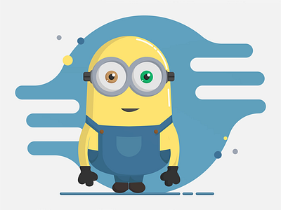 Minion art design despicable digital illustration illustrator me minion photoshop