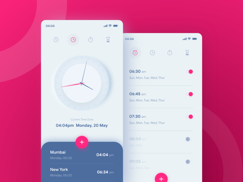 Alarm Clock Application by Stephen Gustavo D'souza on Dribbble