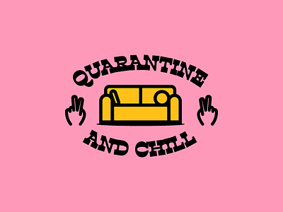 Q&C chill design illustration quarantine stay home vector