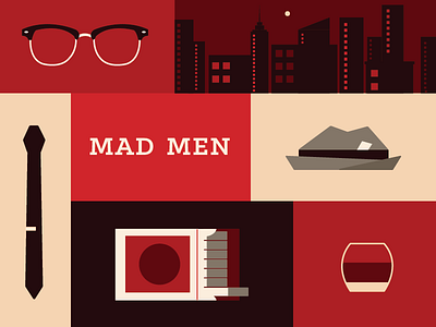 Mad Men don draper illustration madmen television tv vector