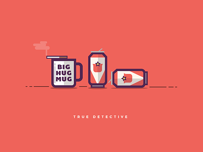 True Detective beer cigarette coffee hbo show television true detective tv