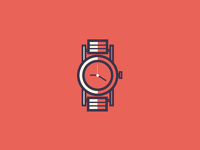 Watch Out, Yo! clean clock flat illustration time vector watch