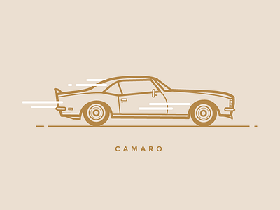 Dream Car camaro car illustration vector vehicle vintage