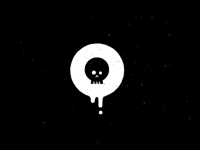 Drippy Skull dead drip grunge illustration skull vector