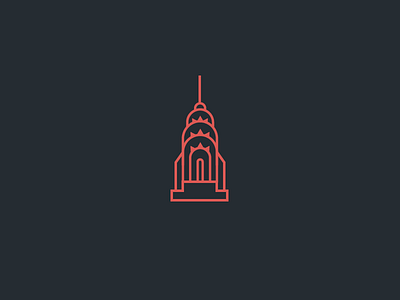 Unique New York architecture building city icon icon design new york