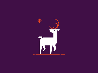 Seasons Greetings christmas holidays illustration reindeer vector