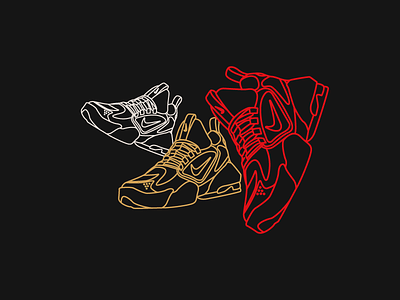Alpha Savage design icon illustration nike shoe sneaker vector