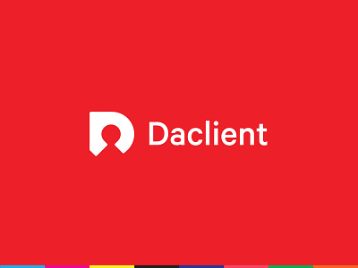 Logo Design for Daclient branding clean client colors concept design dribbble icon identity letter logo ui user user experience user interface