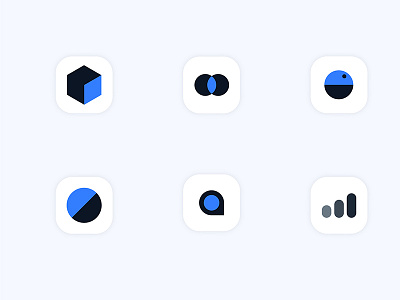 some cool icons blue clean colorful colors concept cool design icon inspirational logo mr.bhargav white