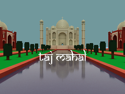 Architecture of India - Taj Mahal. agra india indian architecture magicavoxel taj mahal voxel art voxels