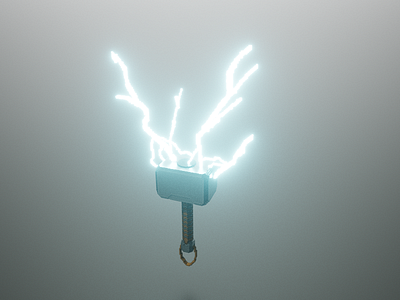 Mjolnir. magicavoxel marvel mjolnir thor voxel art voxels