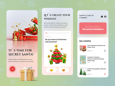 #3 Secret Santa 🎄🎁 - Mobile Concept