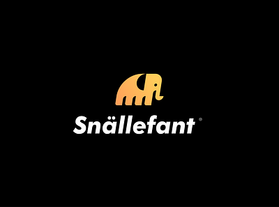 Snällefant Logo animal logo elephant logo logo design