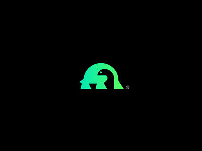 Turtle Logomark animal logo animal turtle logo gradient logo green logo design logo logo design turtle turtle logo